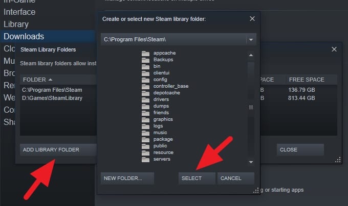Add Library Folder - How to Move Steam Games to Another Disk Without Reinstall 33