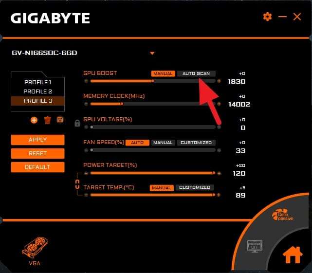 Aorus engine разгон видеокарты