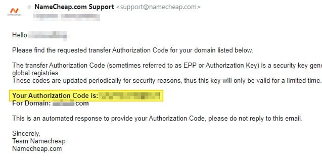 EPP key - How to Get EPP Code on Namecheap for Domain Transfer 17