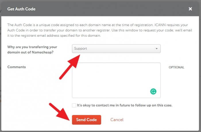 Send code - How to Get EPP Code on Namecheap for Domain Transfer 15