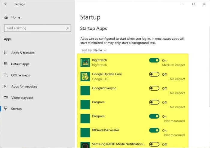 Startup apps - How to Disable Startup Apps on Windows 10 to Make it Faster 11