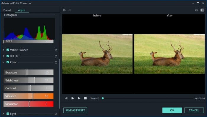 Color 1 - How to Color Grading in Filmora: Beginner's Guide 13