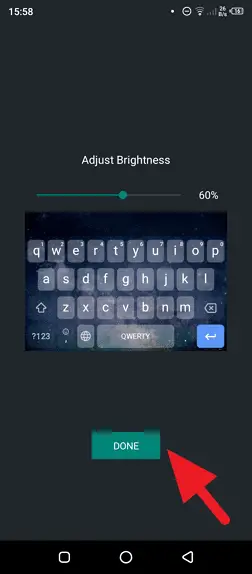 Adjust brightness - How to Add a Background Photo to Android Keyboard 15