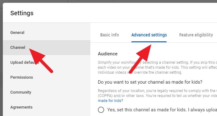 Channel advanced settings - How to Hide Subscriber Count on Your Youtube Channel 9
