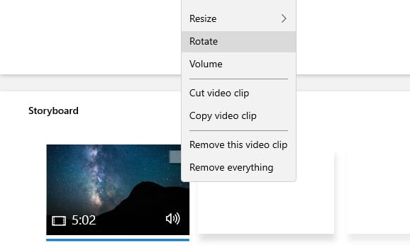 Rotate - How to Rotate a Video in Windows 10 Video Editor 15