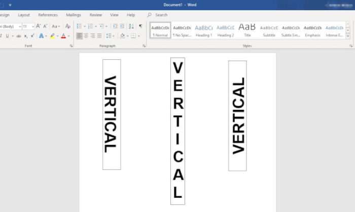 Vertical Text Microsoft Word - How to Instantly Create Vertical Text in Microsoft Word 3