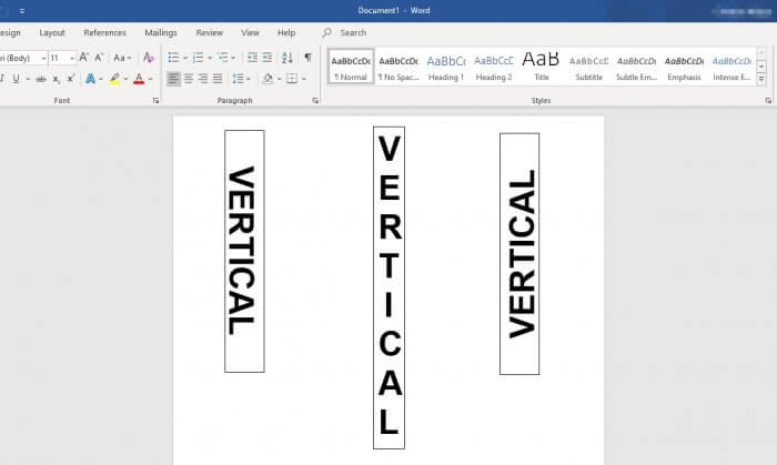 How To Instantly Create Vertical Text In Microsoft Word