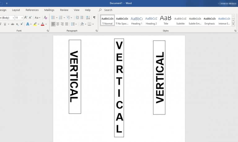 How To Instantly Create Vertical Text In Microsoft Word