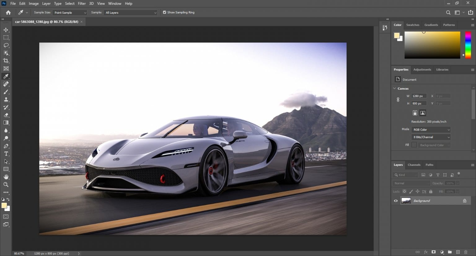 how to add an outline around an image in photoshop