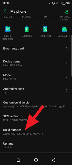 Build Number - How to Make USB Connection on Android Always "File Transfer" 5