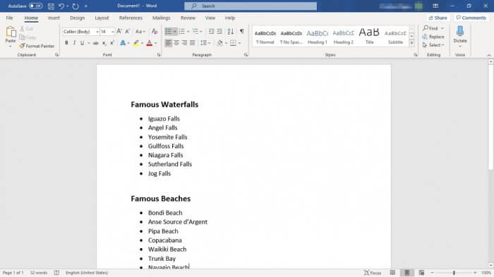 Bullet list Word - How to Make Bullet Points List in Ms. Word Side By Side 5