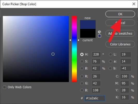 color picker 1 - How to Make Gradient More Than Two Colors in Photoshop 12 color picker 1 - How to Make Gradient More Than Two Colors in Photoshop 11