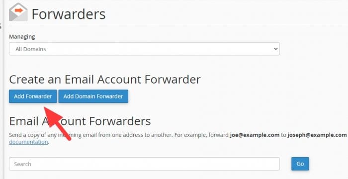 Add forwarder - How to Auto Forward Email from Webmail to Gmail 7