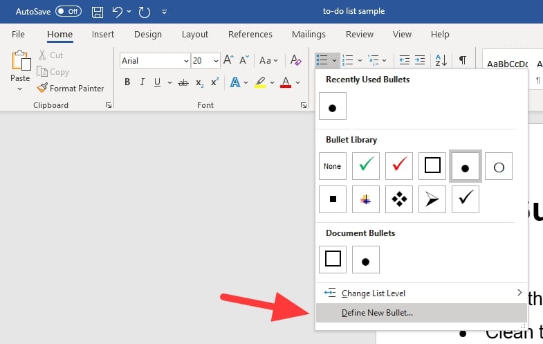 How to Change Bullet Points Color in Word