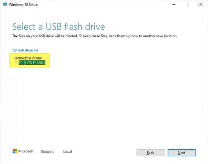 Select USB - How to Make Windows 10 Bootable Flash Drive Without 3rd-Party App 19