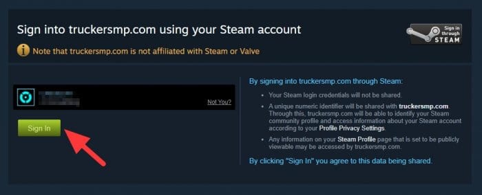 Sign in steam - How to Play Euro Truck Simulator 2 Multiplayer with TruckersMP 7
