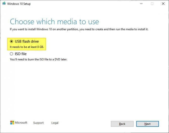 USB flash drive - How to Make Windows 10 Bootable Flash Drive Without 3rd-Party App 17