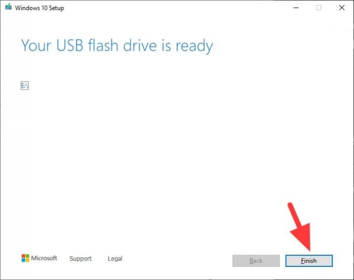 Your USB flash drive is ready - How to Make Windows 10 Bootable Flash Drive Without 3rd-Party App 23