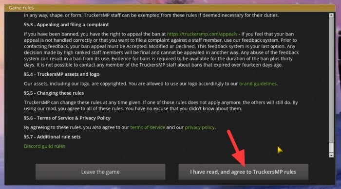 agree truckersmp rules - How to Play Euro Truck Simulator 2 Multiplayer with TruckersMP 21