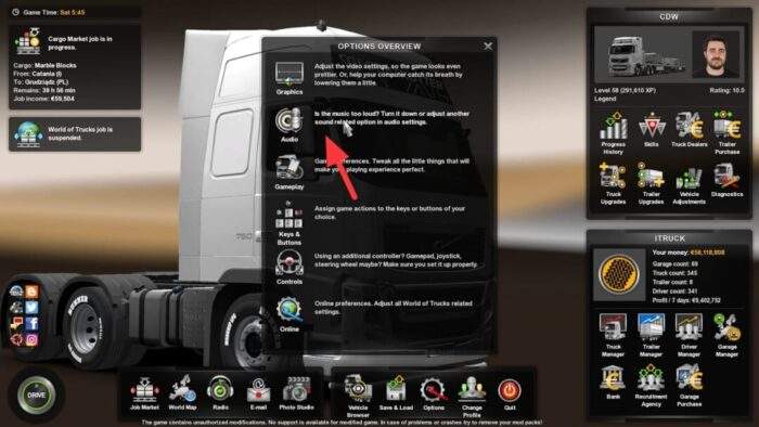 Audio - How to Disable Wind Noise Sound in ETS2 9