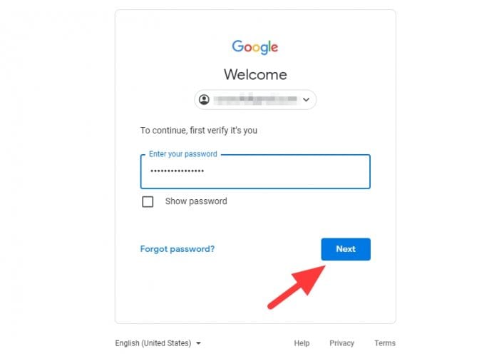 Next 2 - How to Change Your Google Account Password 11
