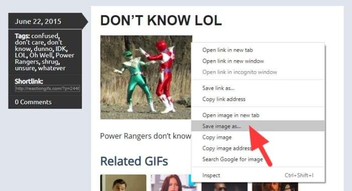 Save image as 1 - How to Save Animated GIFs to Your Computer 17