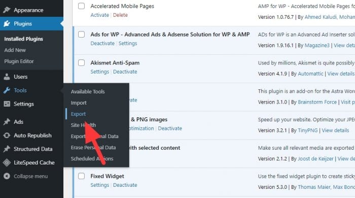 Tools Export - How to Import WordPress Posts with Featured Images & Attachments 7