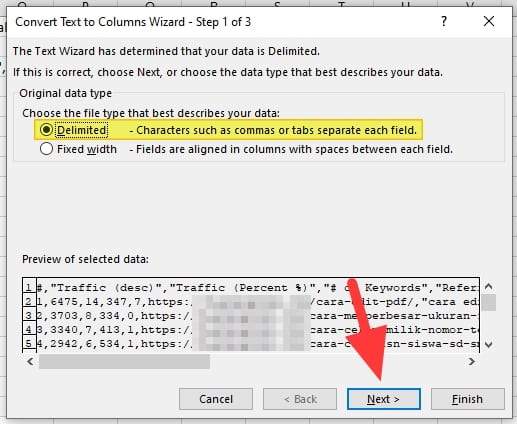 delimited - How to Convert Comma-Separated Text Into Rows in Ms. Excel 11