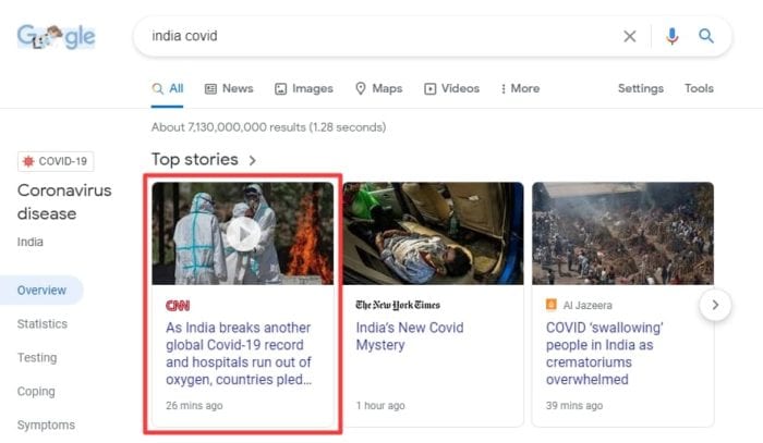 cnn ind - How to Block Certain Websites From Google Search Results 21