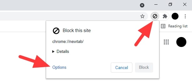 extension options - How to Block Certain Websites From Google Search Results 17