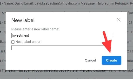 new label - How to Create a New Folder in Gmail to Organize Mails 13