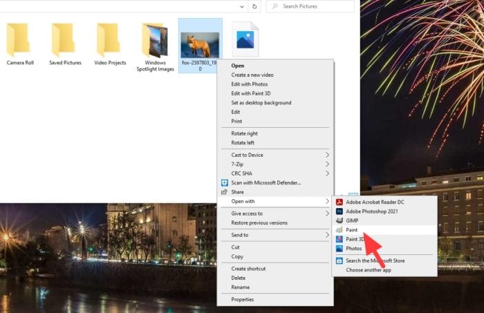 open with paint - How to Resize a Picture on PC Without Third-Party App 5