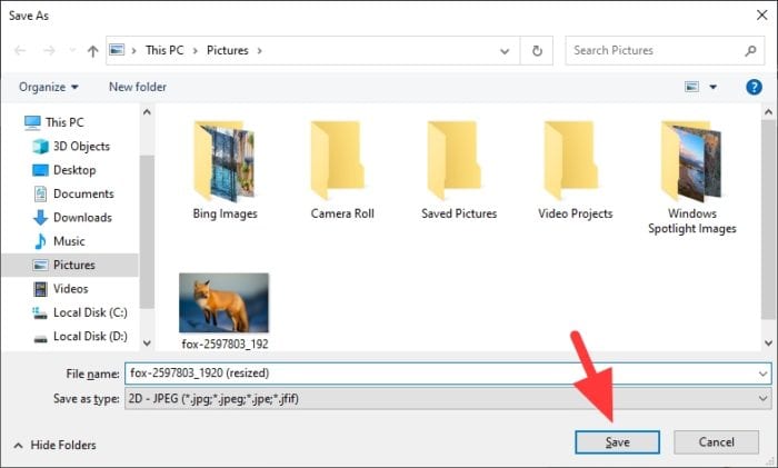 save 12 - How to Resize a Picture on PC Without Third-Party App 35