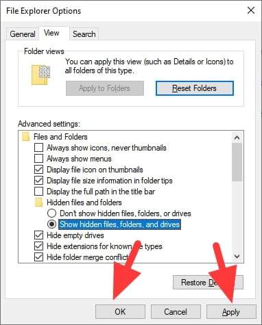 show hidden files folders drives - How to Show Hidden Files/Folders on Windows 23