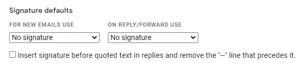 signature defaults - How to Make a Signature at the End of Emails in Gmail 15