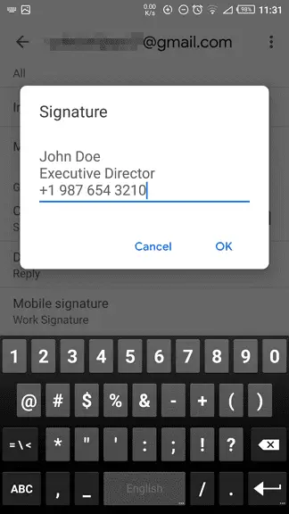 signature - How to Make a Signature at the End of Emails in Gmail 35