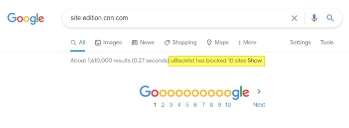 site blocked - How to Block Certain Websites From Google Search Results 15