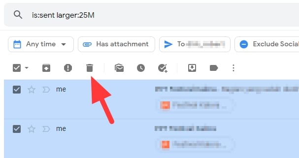 trash folder - How to Instantly Find Large Emails in Gmail and Delete Them 15
