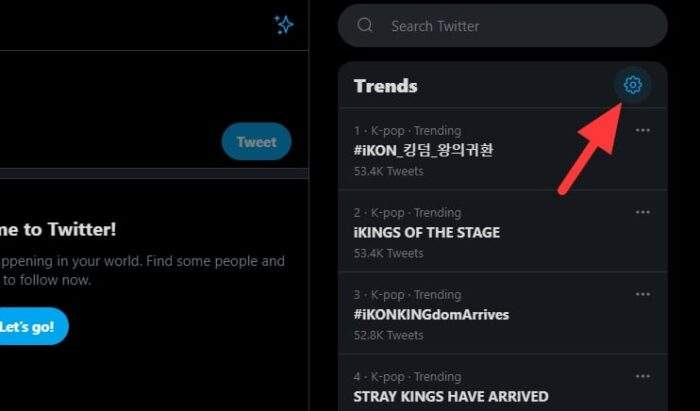 trends settings - How to Disable Twitter Trends Without Browser Extension 3