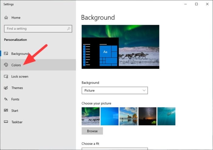 Colors 2 - How to Make Windows 10 Taskbar Look Transparent Clear 7