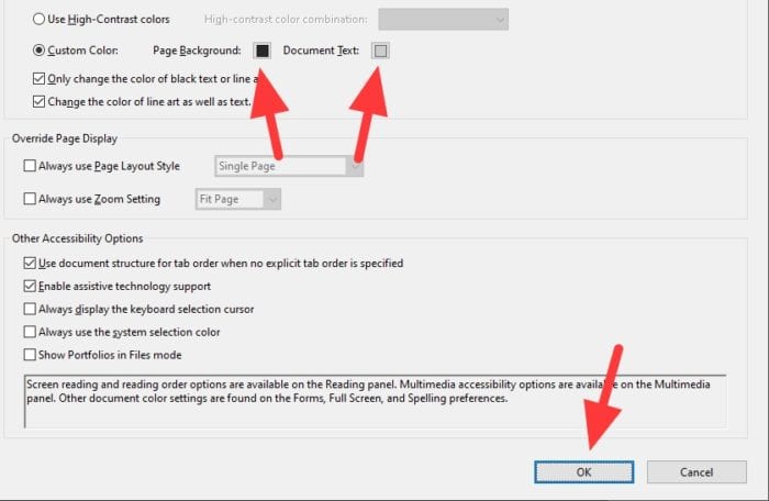 custom color - How to Enable Dark Background on Any PDF Documents! 11