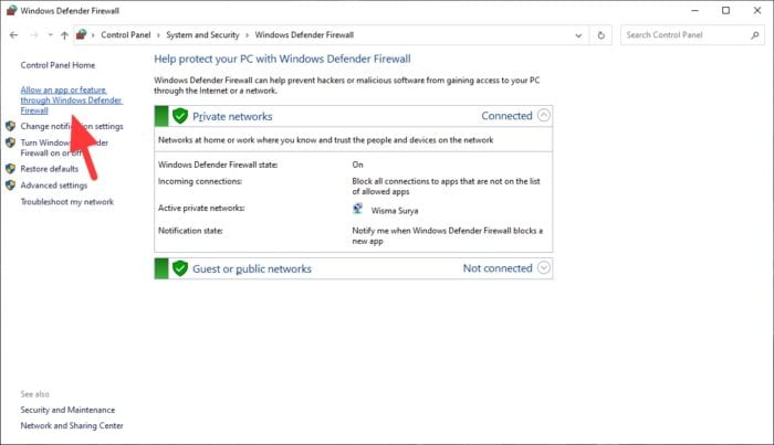 allow an app or feature through windows defender firewall - How to Block or Unblock a Program in Windows Defender Firewall 11