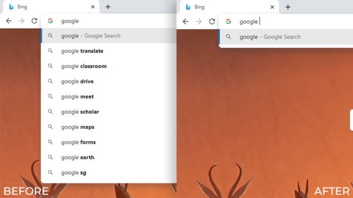google autocomplete on - How to Disable Autocomplete Suggestions from Chrome 3