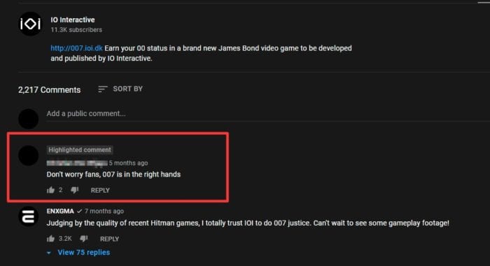 highlighted comment - How to Quickly Find Your Comments on Youtube 13