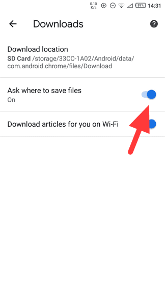 ask where to save files - How to Change Chrome's Download Location to SD Card 15