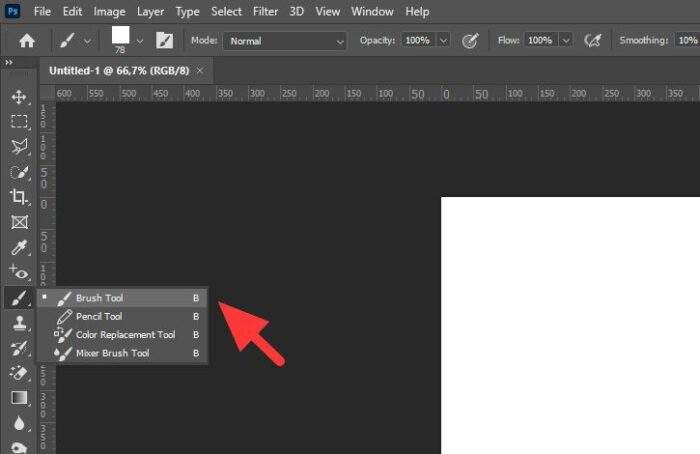 brush tool 1 - How to Create Your Own Brush in Photoshop 3