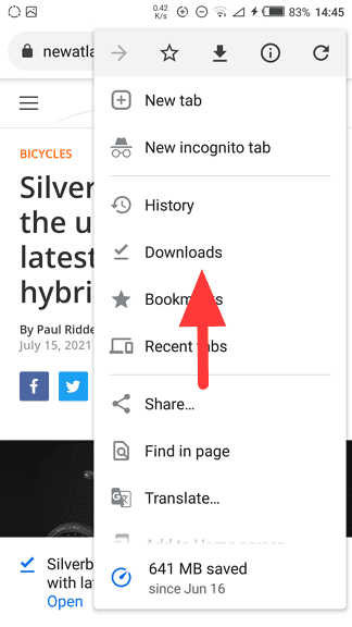 downloads - How to Save a Web Page on Chrome Android and Open it Offline 11