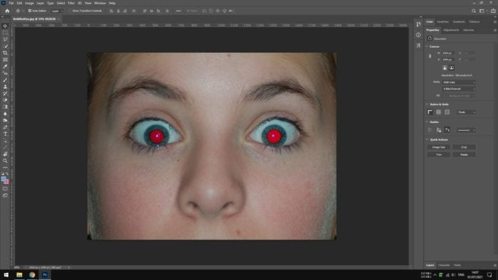 red eyes face - How to Fix Red Eyes Effect in Photos with Photoshop 5