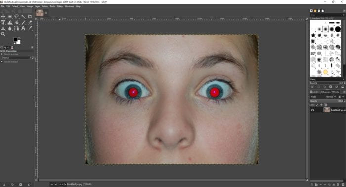 red eyes gimp - How to Fix Multiple Red Eyes Automatically with GIMP 9