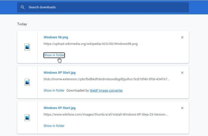 show in folder 1 - How to Check Downloads on Chrome PC & Android 7